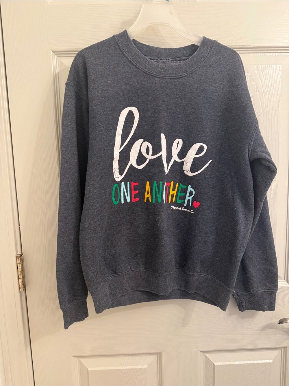 Love One Another Navy Graphic Sweatshirt